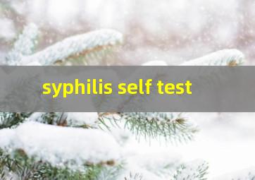 syphilis self test
